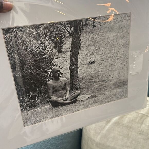 Matted B&W Meditation Art 12”x14” - Picture 2 of 5